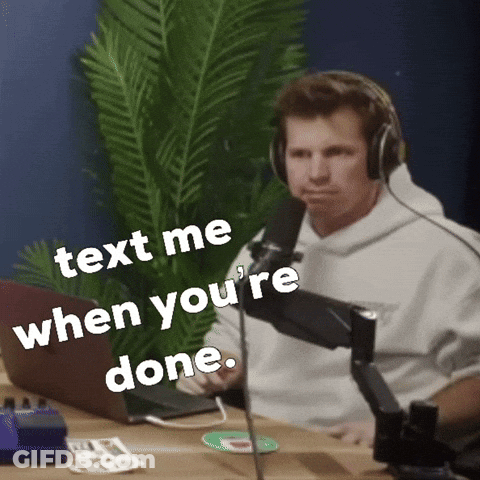 Man With Headphones At Microphone GIF