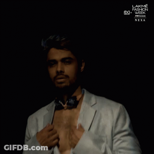 Man With Headphones Blue Sky Lakme Fashion Week GIF