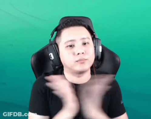 Man With Headphones Clapping GIF