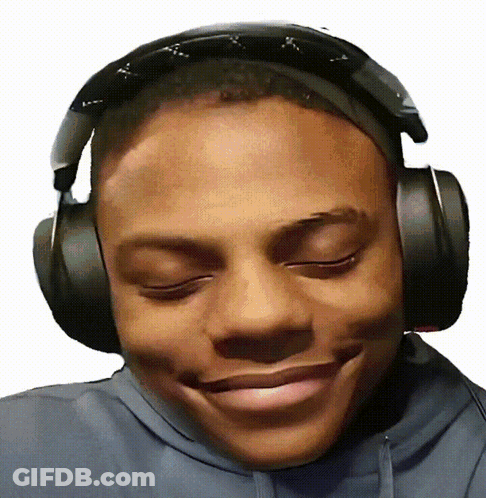 Man With Headphones Eyes Closed GIF