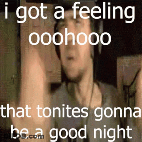 Man With Headphones Feeling Tonight's Gonna Be A Good Night GIF