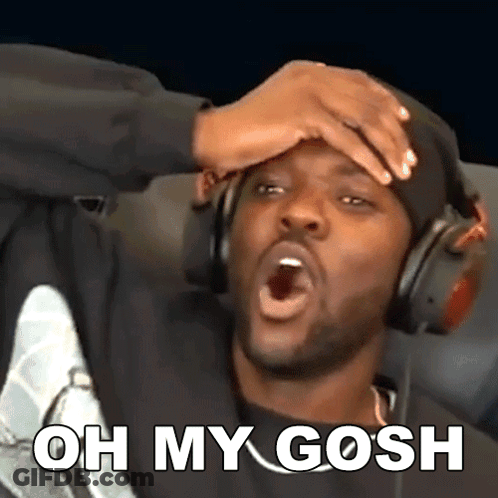 Man With Headphones Holding Forehead Saying Oh My Gosh GIF