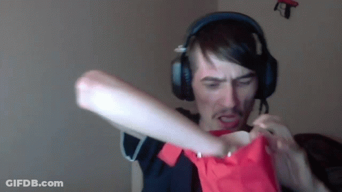 Man With Headphones Holding Paper GIF