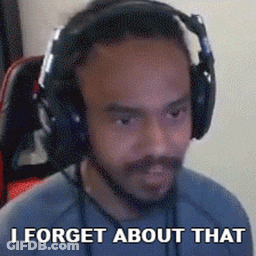 Man With Headphones I Forget About That GIF