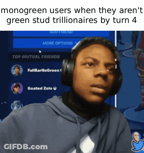 Man With Headphones Looking At Video Game Screen GIF