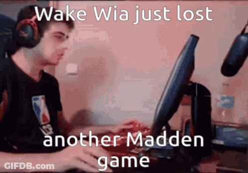 Man With Headphones Lost Another Madden Game Wake Wia GIF