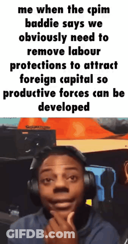 Man With Headphones Making Funny Face In Front Of Me When The Cpim Baddie Sign GIF