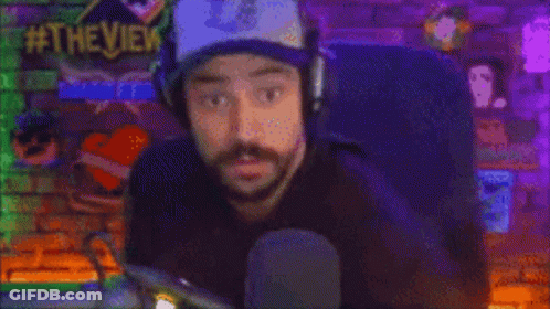 Man With Headphones Making Peace Sign GIF