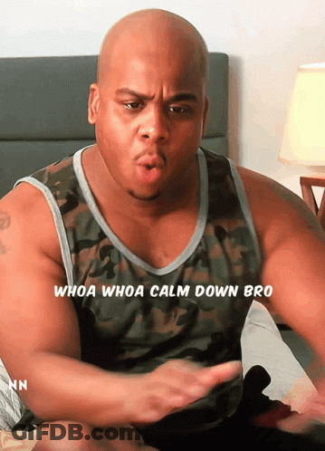 Man With Headphones Next To Woman In Bikini GIF