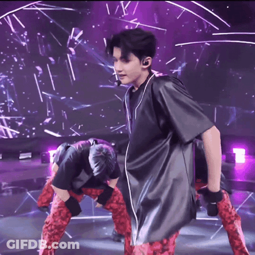 Man With Headphones On Stage GIF