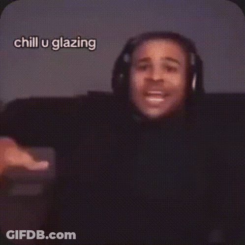 Man With Headphones Pointing At Camera Chill U Glazing GIF