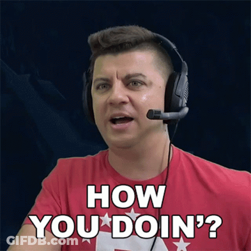 Man With Headphones Saying How You Doin GIF