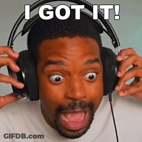 Man With Headphones Saying I Got It GIF