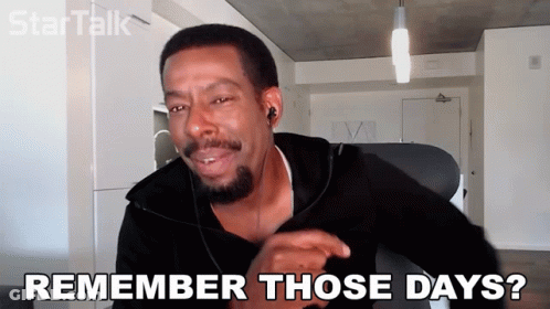 Man With Headphones Saying Remember Those Days GIF