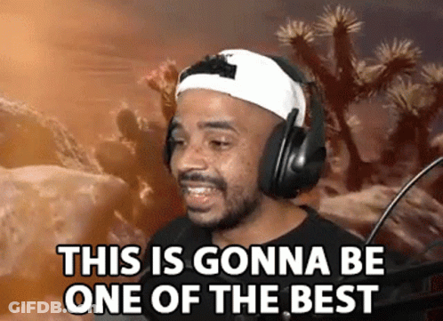 Man With Headphones Saying This Is Gonna Be One Of The Best In Desert GIF
