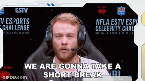Man With Headphones Saying We Are Gonna Take A Short Break GIF