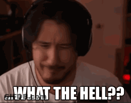 Man With Headphones Saying What The Hell GIF