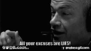 Man With Headphones Says All Your Excuses Are Lies GIF