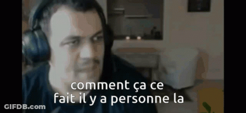 Man With Headphones Says Comment Ca Ce Fait Il Y A Personne La GIF