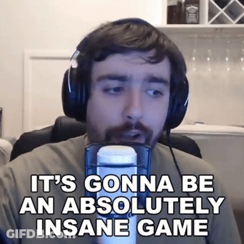 Man With Headphones Says It's Gonna Be Absolutely Insane Game GIF