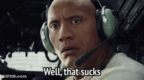 Man With Headphones Says Well That Sucks In Plane GIF