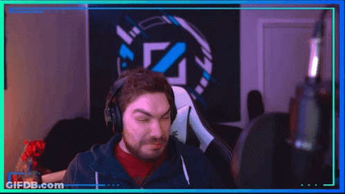 Man With Headphones Sitting In Front Of Microphone GIF