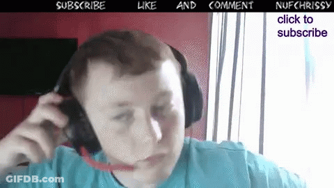 Man With Headphones Subscribe Like And Comment GIF