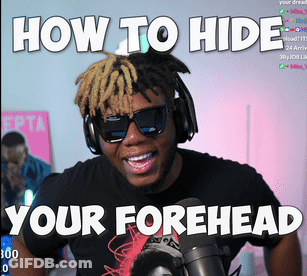 Man With Headphones Sunglasses How To Hide Your Forehead GIF