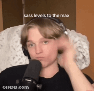 Man With Headphones Talking Into Microphone Holding Towel GIF