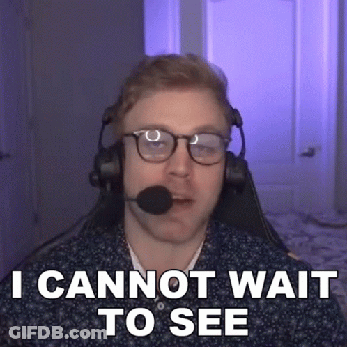 Man With Headset And Glasses Says I Cannot Wait To See GIF