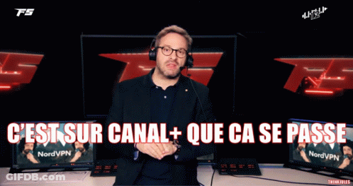 Man With Headset C'est Sur Canal + Que Ca Se Passe GIF