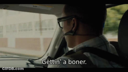 Man With Headset Gettin Boner GIF