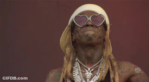 Man With Heart Sunglasses And White Headband GIF