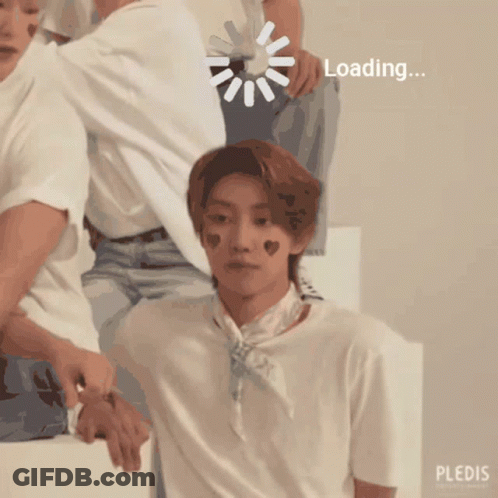 Man With Hearts On Face Loaded GIF