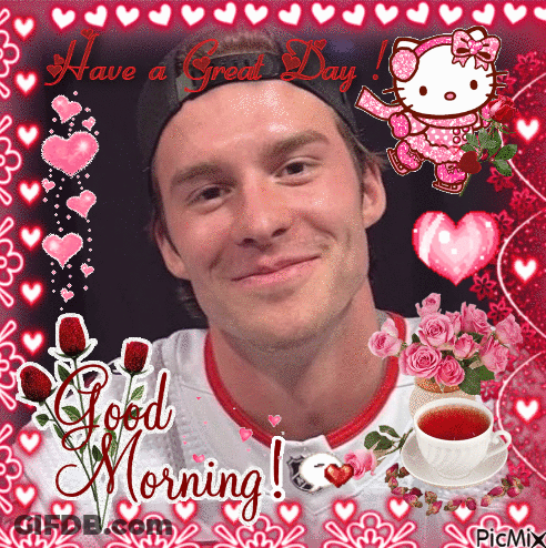 Man With Hello Kitty Saying Have A Great Day GIF