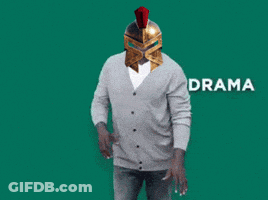Man With Helmet Dancing With Anxiety Behind Him GIF