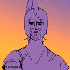 Man With Helmet Saying Odysseus I'm Just A Man GIF