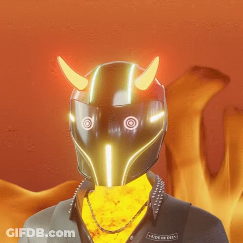 Man With Helmet That Says Bride Or Die GIF