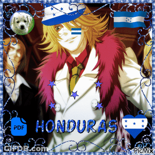 Man With Honduras Written Below GIF