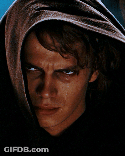 Man With Hood Tear Running Down Face GIF