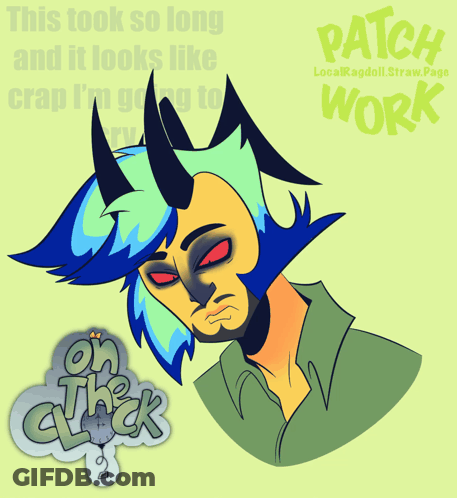 Man With Horns And Patch GIF