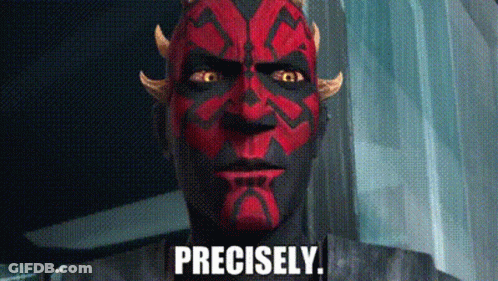 Man With Horns And Precisely Text GIF