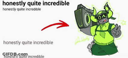 Man With Horns Holding Boombox Saying Honestly Quite Incredible GIF