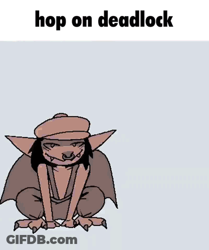 Man With Horns Saying Hop On Deadlock GIF