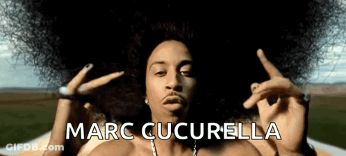 Man With Huge Afro Marc Cucurella GIF