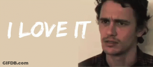 Man With I Love It Text GIF
