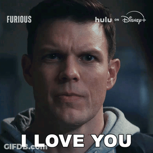 Man With I Love You Above Him GIF