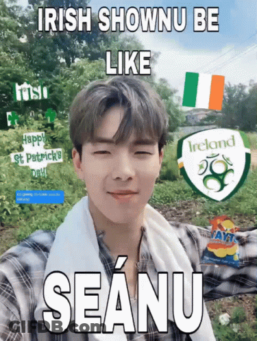 Man With Irish Shownu Be Like Seanu GIF