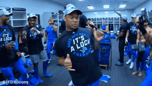 Man With It's A Lock Shirt GIF