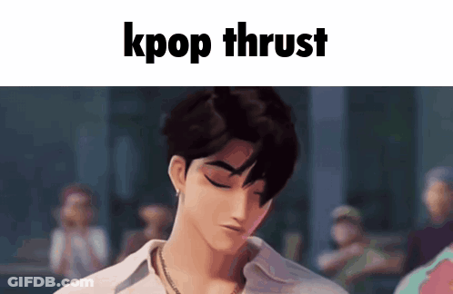 Man With Kpop Thrust GIF